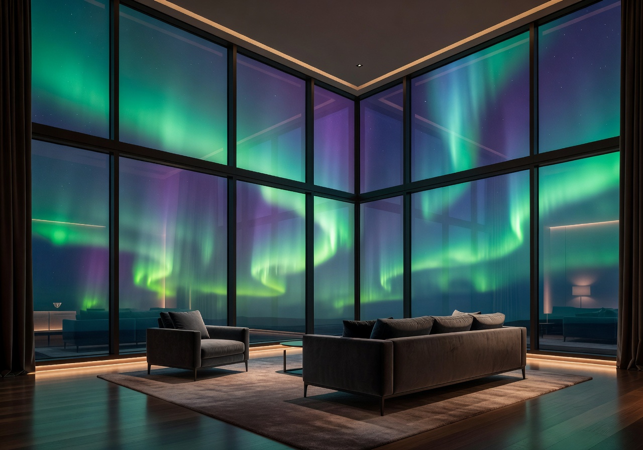 Premium Aurora Suite with floor to ceiling windows